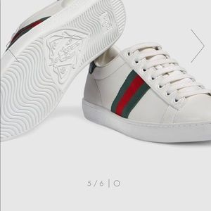 Gucci Ace Leather Sneakers - Size 8